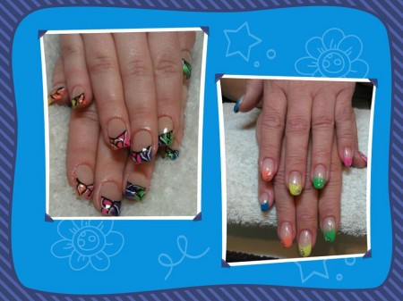 Acrylnägel bunt