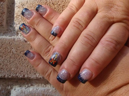 Bunte Fingernägel