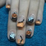 Halloween Acrylfingernägel