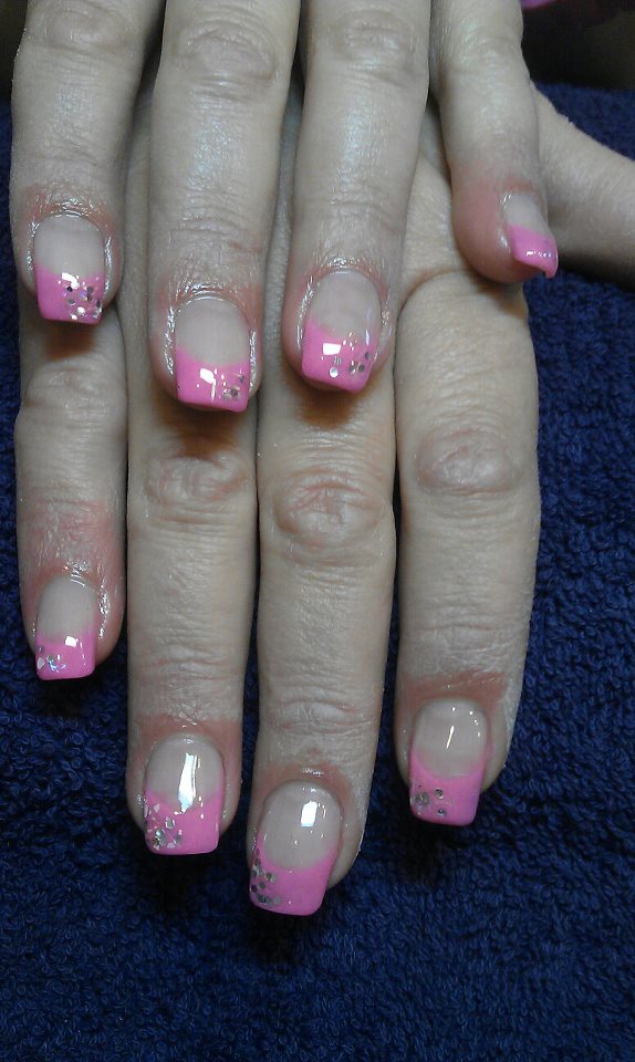 Nagel Rosa Lackiert Gecko Nails